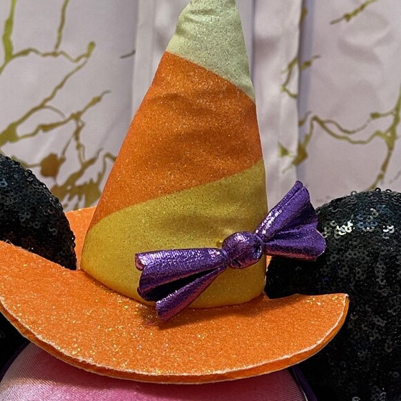 NEW DISNEY Candycorn Witch Hat Halloween Ears main image 4